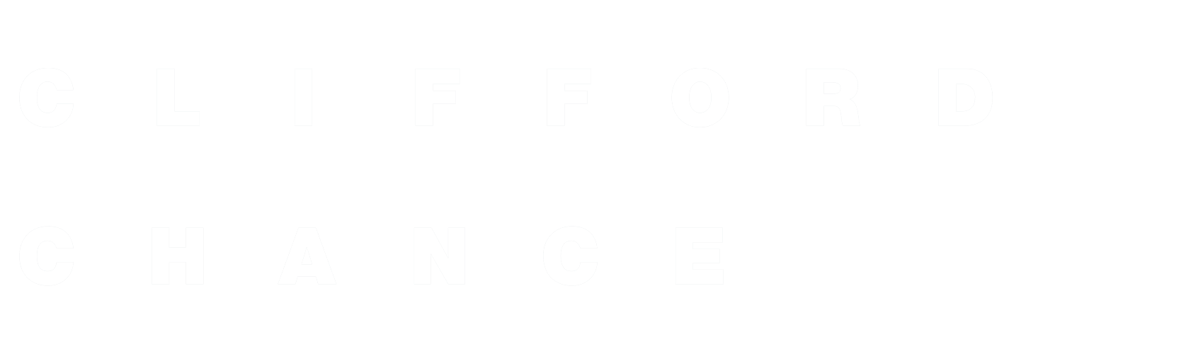 Clifford Chance cropped logo white Peek Creative Limited